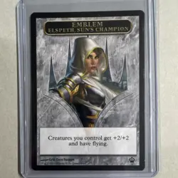 Wizards Theros Emblem Elspeth Sun's Champion Regular English MTG Card - Image 1