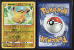 Pikachu 065/202 Common Sword & Shield Pokemon Reverse Holo Lightly Played - Image 3