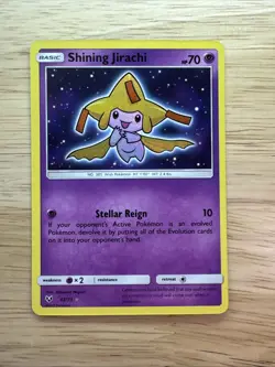 Shining Jirachi 42/73 Shiny Holo Rare Holo Shining Legends Pokemon TCG - Image 1