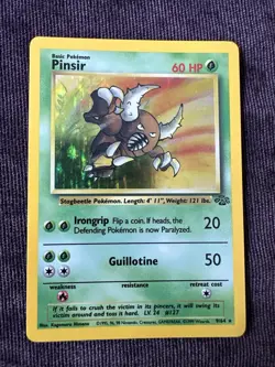 Pokemon TCG Pinsir Jungle 9/64 Holo Unlimited Holo Rare - Image 1