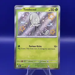 Toedscool 105/091 Shiny Rare Paldean Fates Pokemon NM - Image 1