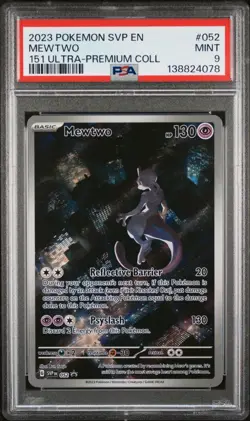 2023 POKEMON SVP EN-SV BLACK STAR PROMO #052 MEWTWO PSA 9 - Image 1