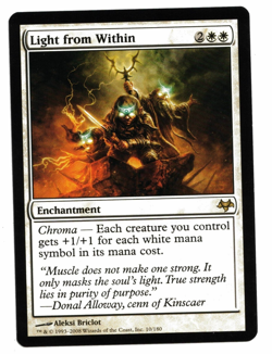 Magic the Gathering MTG Card: Light from Within 10/180 Eventide EVE Rare! NM - Image 1