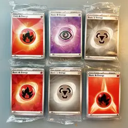 Pokemon TCG Lot 6 Basic Sealed Energy Decks 45 ct Each 270 ct Cards Total - Image 1