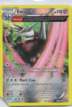 Excadrill 97/160 Holo Rare Primal Clash Pokemon TCG Reverse Holo DMG - Image 1