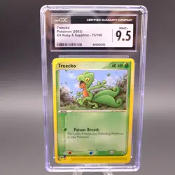 CGC 9.5 Treecko 75/109 EX Ruby & Sapphire 2003 Pokemon Card - Image 1