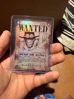 OP13 Ace wanted poster one piece card - Image 1