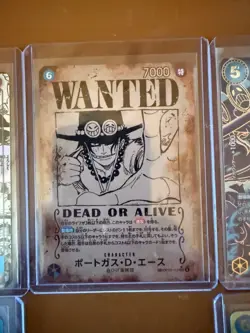 OP13 Ace wanted poster one piece card - Image 2