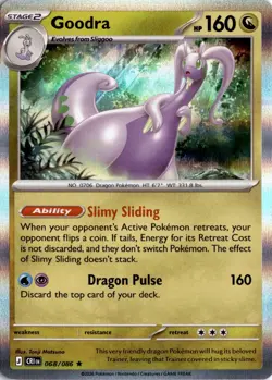 Goodra 068/086 ME04: Chaos Rising Pokemon Card TCG - Image 1