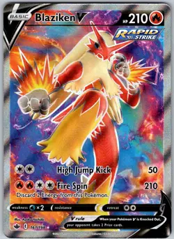 Blaziken V 161/198 Ultra Rare Chilling Reign Near Mint - Image 1
