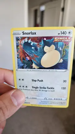 Snorlax SWSH119 Cosmo Holo Sword Shield Black Star Promo Pokemon Near Mint - Image 2