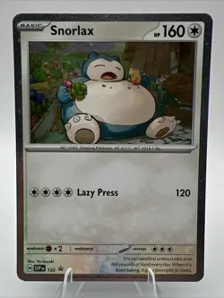 Snorlax SVP 122 - Cosmo Holo Black Star Promo - Pokemon NM * - Image 1