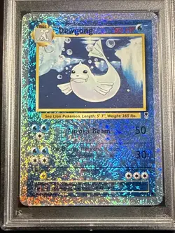 2002 POKEMON LEGENDARY COLLECTION #40 DEWGONG-REVERSE FOIL PSA 6 Excellent - Image 2