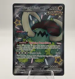 Great Tusk EX 072 2024 Pokemon SVP EN Promo Stamped - Image 1