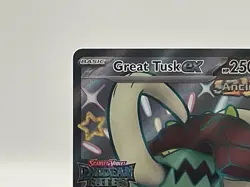 Great Tusk EX 072 2024 Pokemon SVP EN Promo Stamped - Image 2