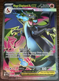 Mega Charizard X EX 109/094 Me02 Ultra Rare Full Art Holo ENG - Image 1