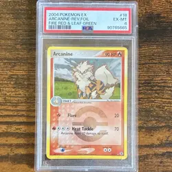 2004 Pokemon EX FireRed & LeafGreen Arcanine 18/112 Reverse Holo PSA 6 - Image 1
