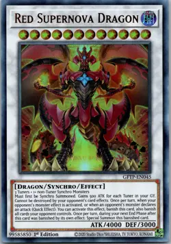 Yugioh Red Supernova Dragon GFTP-EN045 1st Edition Ultra Rare NM - Image 1