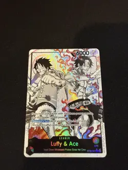 ST30-001 Luffy & Ace leader Alt Art (Parallel) One Piece Card Game ENGLISH Deck - Image 2