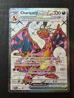 Pokemon TCG Charizard EX SVP056 Black Star Holo Promo Card NM/M Condition - Image 1