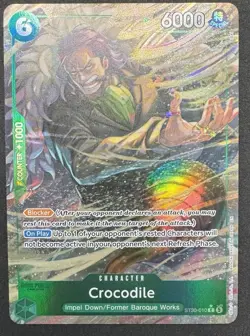 Crocodile Alt Art ST30-010 C Starter Deck EX Luffy & Ace One Piece Card English - Image 1