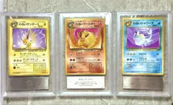 Pokemon Card Dark Jolteon Dark Flareon Dark Vaporeon Team Rocket 1997 ARS10 - Image 2