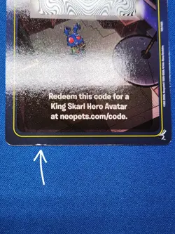 Neopets Battledome TCG Meridell Grundo Warehouse King Skarl Hero Avatar Card - Image 3