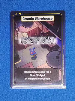 Neopets Battledome TCG Champions Of Meridell Grundo Warehouse Scorf Petpet Card - Image 1