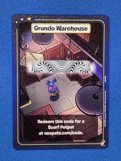 Neopets Battledome TCG Champions Of Meridell Grundo Warehouse Scorf Petpet Card - Image 2