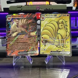2 card lot Ninetales EX 186/165 Full art and 038/165 Scarlet & Violet 151 - Image 1