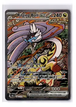 Pokemon TCG Raging Bolt EX Sir 166/131 SV Prismatic Evolutions Card NM Condition - Image 1