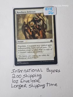 MTG Ravnica Remastered Card 26 - Rootborn Defenses! Epic Destiny Awaits! - Image 1