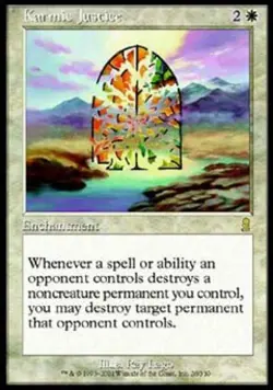MTG English Karmic Justice NM Foil Odyssey - Image 1