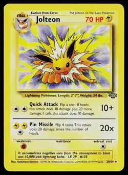 Pokemon Card - Jolteon Jungle 20/64 Rare - Image 1