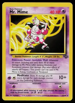 Pokemon Card - Mr. Mime Jungle 22/64 Rare - Image 1
