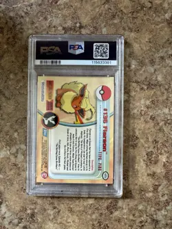 2000 TOPPS POKEMON TV ANIMATION SER 3 #136 FLAREON PSA 8 - Image 2