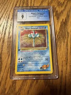 Pokemon 2000 1st Edition Misty's Tentacruel Holo 010/132 Gym Heroes CGC 9 - Image 1