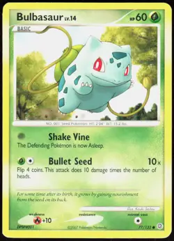 Bulbasaur 77/132 Common Secret Wonders Pokemon Lightly Played - Image 1
