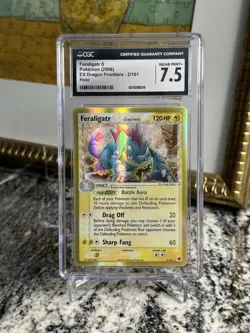 Pokemon Feraligatr EX Delta Species Holo Rare 2/101 Dragon Frontiers PSA CGC 7.5 - Image 1
