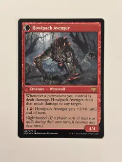 Howlpack Avenger Innistrad: Crimson Vow Magic the Gathering MTG - Image 1