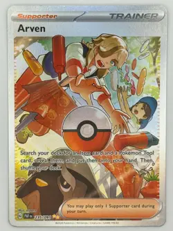 Arven 235/091 Special Illustration Rare Paldean Fates Pokemon Near Mint - Image 1