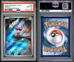 2025 POKEMON JTG EN-JOURNEY TOGETHER ILLUSTRATION RARE #169 NOIBAT PSA 10 - Image 3