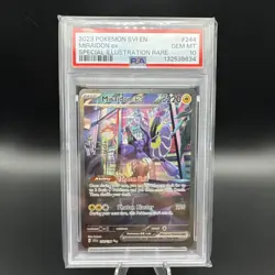 2023 POKEMON SVI EN-SCARLET & VIOLET #244 MIRAIDON ex SIR PSA 10 - Image 1