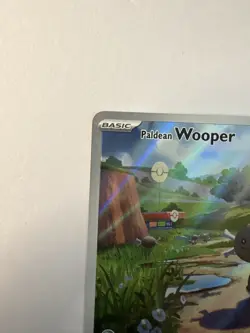 Pokemon TCG Paldean Wooper Illustration Rare Holo 102/094 PHANTASMAL FLAMES NM - Image 5