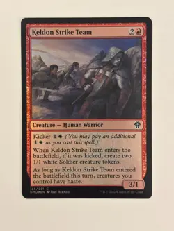 Keldon Strike Team Dominaria United Foil Magic the Gathering MTG - Image 1