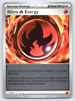 Pokemon Nitro R Energy Chaos Rising ME04 R REVERSE HOLO 086/086 NM - Image 1