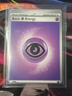 Pokemon TCG Mega Evolution Psychic Energy Miscut Error w/ Alignment Dots NM - Image 2