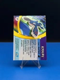 Kyogre Foil Topps Pokemon Advanced Challenge #37 2004 - MP - Image 2