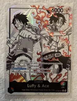 ST30-001 Luffy & Ace leader Alt Art (Parallel) One Piece Card Game ENGLISH Deck - Image 1