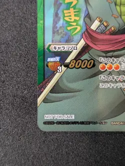 One piece MIRACLE BATTLE CARDDASS ZORO TOURNAMENT WINNER 🏆 V OP 02 2013 Rare - Image 5